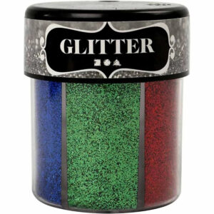 Glitter, ass.farger, 6x13g