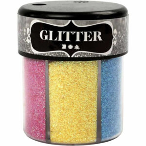 Glitter, ass. farger, 6x13g