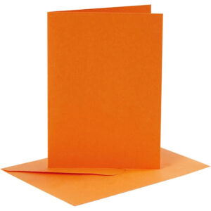 Kort og konvolutter-Orange