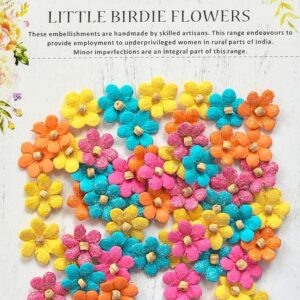 Little Birdie Beaded Micro Petals Vivid Palette 60Pc