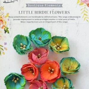 Little Birdie Embossed Daisies Vivid Palette 10Pc