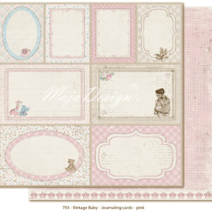Maja Design Vintage Baby - Journaling cards pink