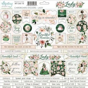 Mintay Lady 10 Cardboard Stickers
