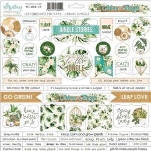 Mintay Urban Jungle 10 Cardboard Stickers