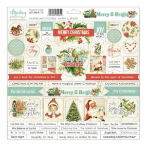 Mintay Merry and Bright Cardboard Stickers