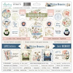 Mintay Written Memories 10 Cardboard stickers