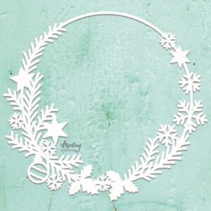 Mintay Chipboard - Christmas Wreath