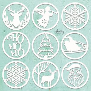 Mintay Chipboard - Christmas Circles