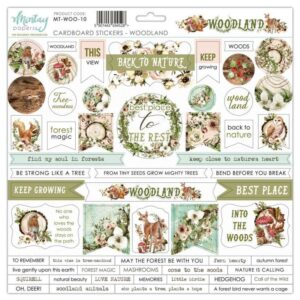 Mintay Woodland10 Cardboard stickers