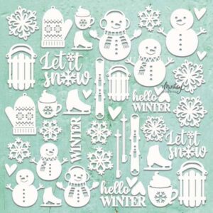 Mintay Chipboard - Decor- Winter Time