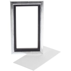 Maleplate med ramme 13x23cm