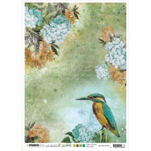 Studio Light rispapir A4 Kingfisher
