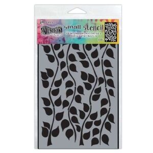Dylusions Stencil small leaf