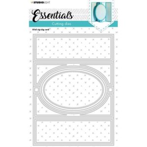 Studio Light Essentials Die – Oval zig zag card