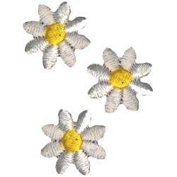 Strykemerke Hvite blomster 3stk
