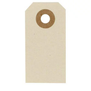 Manila tags Creme 3x6cm 20stk