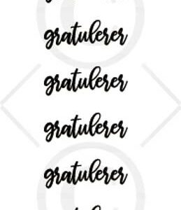 Papirdesign Klistremerker Gratulerer