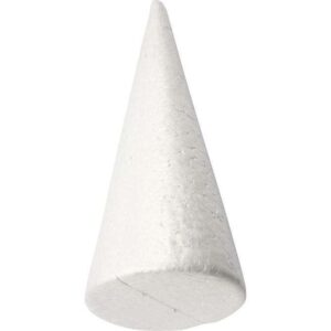 Isoporkjegle - H: 25cm-D: 10cm