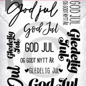 Papirdesign Stempel God Jul