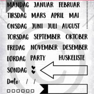 Papirdesign Planner Stempel