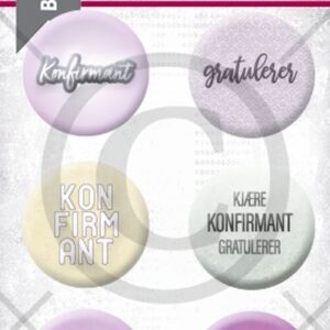 Papirdesign buttons Konfirmant 7