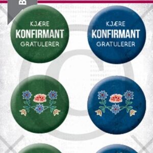 Papirdesign buttons Nordlansbunad