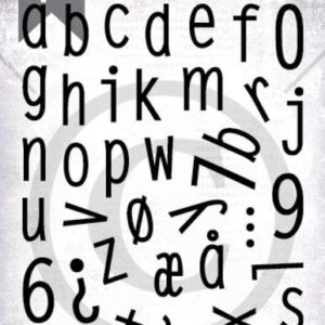 Papirdesign stempel Alfabet 4