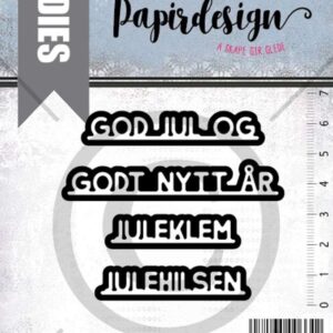 Papirdesign Dies - Små ord 6, jul