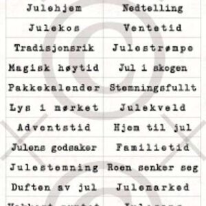 Papirdesign klistremerke Eventyrlig jul