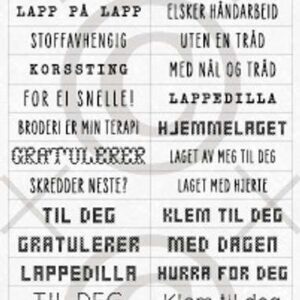 Papirdesign klistremerke La nålen hvile