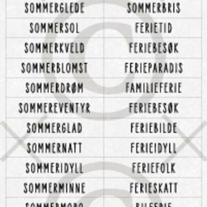 Papirdesign klistremerke Sommerferie