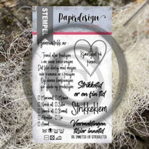 Papirdesign Stempel Hjemmestrikk