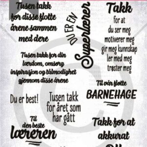 Papirdesign Stempel Lærerikt år