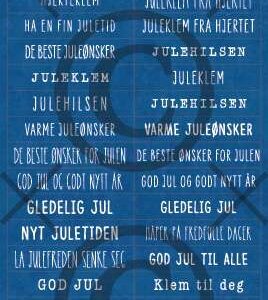 Papirdesign Klistremerke Juleklem fra hjertet