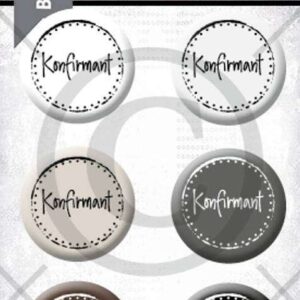 Papirdesign buttons Konfirmant 10