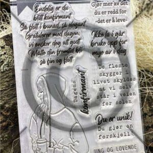 Papirdesign Stempel Håpefull men skjør