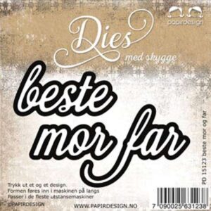 Papirdesign Dies - Beste- mor -far