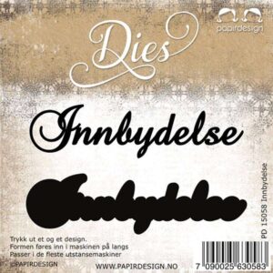 Papirdesign Dies - Innbydelse