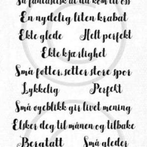 Papirdesign klistremerke Glad i deg