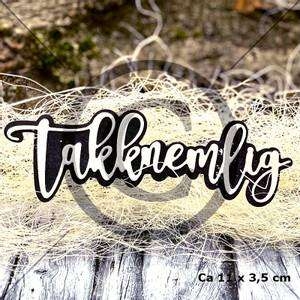 Papirdesign Takknemlig Dies