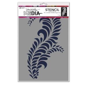 Dina Wakley Media Stencils Giant Flourish