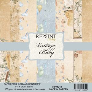 Reprint Vintage Baby Collection - 8x8 blokk
