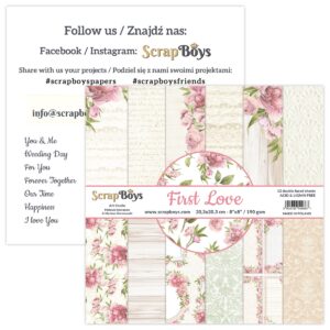 ScrapBoys First Love 10 8x8 Blokk