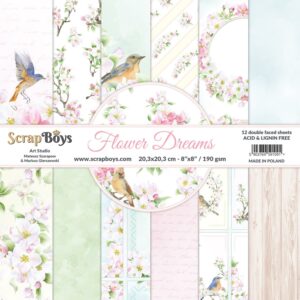 ScrapBoys Flower Dreams 10 8x8 Blokk