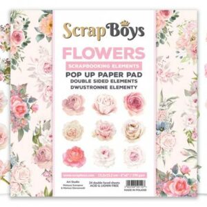 ScrapBoys Flowers 6x6 Klippebok