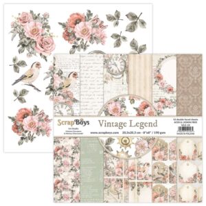 ScrapBoys Vintage Legend 10 8x8 Blokk