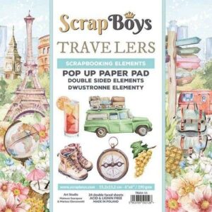 ScrapBoys Travlers 11 Pop up 6x6 Blokk