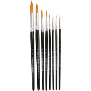 Gold Line Pensel sett 8stk, Rund